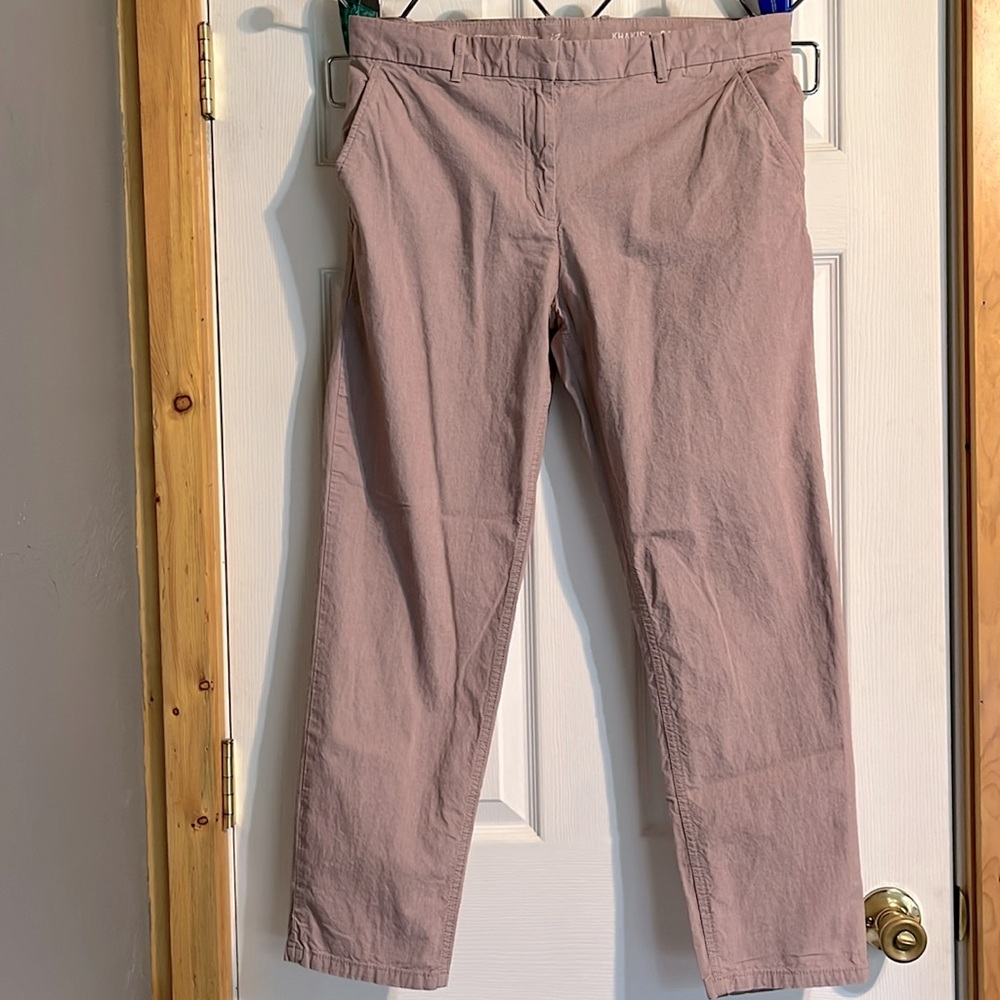 Broken-in Straight Khakis by GAP